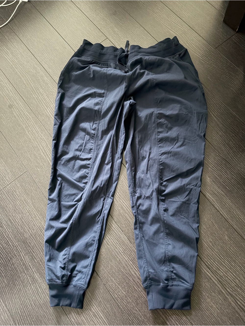 Lady’s Lululemon Studio Navy Blue joggers — Lightweight Very Crisp in colour